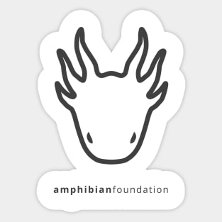 The Amphibian Foundation larval salamander logo Sticker